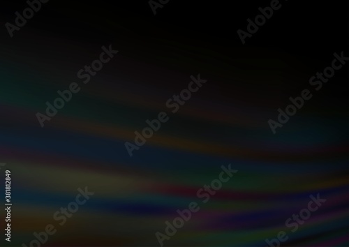 Dark Black vector abstract template. Colorful abstract illustration with gradient. A new texture for your design.