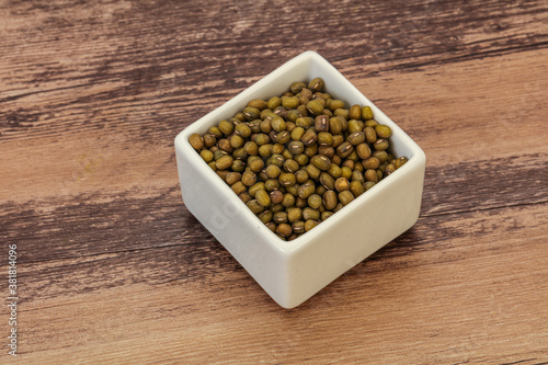 Vegetarian cuisine - dry green lentil