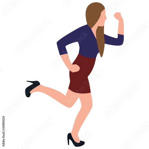 
Flat icon design of office assignment 
