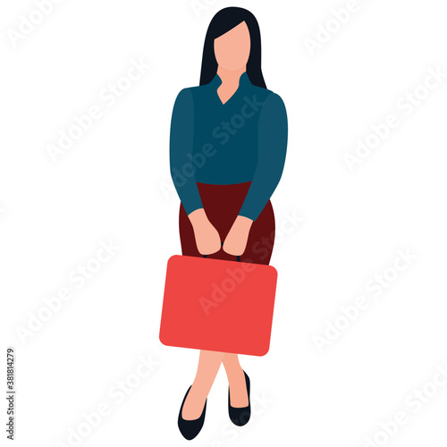 
Flat icon design of office assignment 
