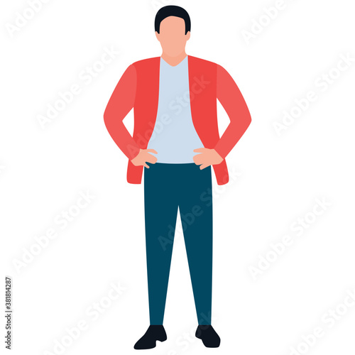 
Flat icon design of office assignment 
