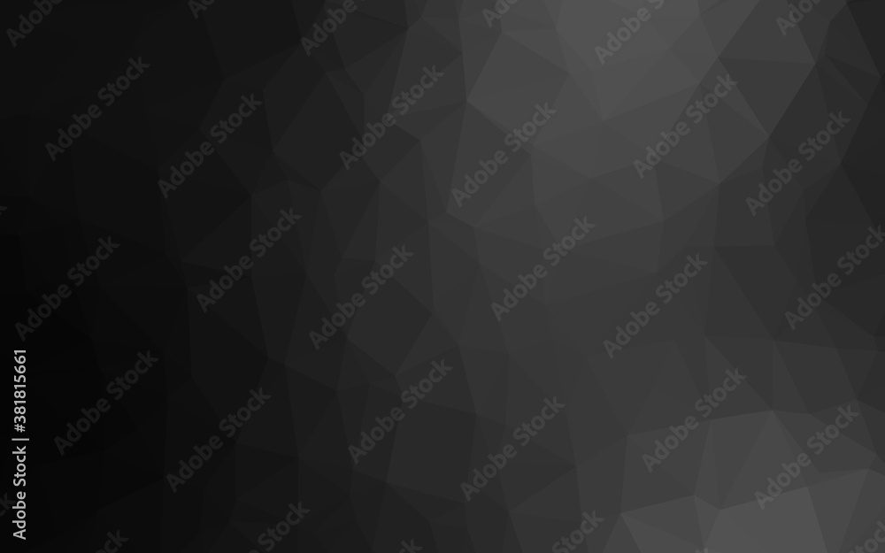 Dark Silver, Gray vector abstract polygonal cover. Shining illustration, which consist of triangles. Polygonal design for your web site. Dark Silver, Gray vector abstract polygonal cover. Shining illustration, which consist of triangles. Polygonal design for your web site.