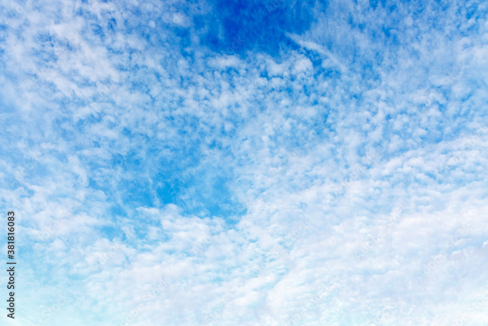 Abstract texture of clouds on blue sky