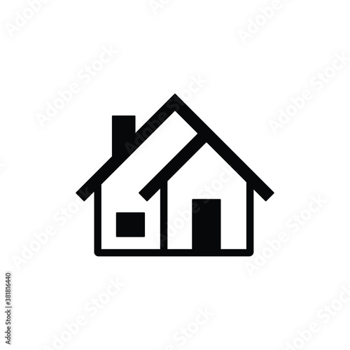 House icon vector isolated on white  logo sign and symbol.