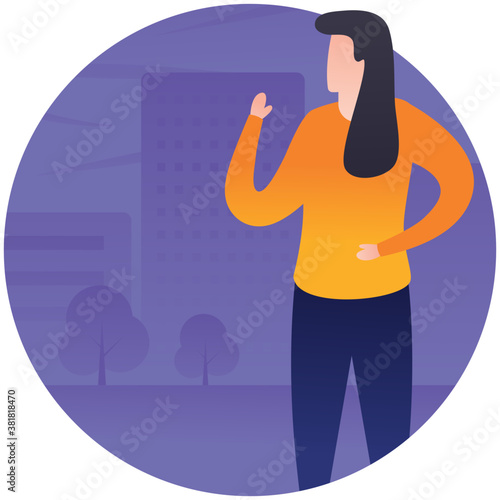
Halloween killer flat icon design 
