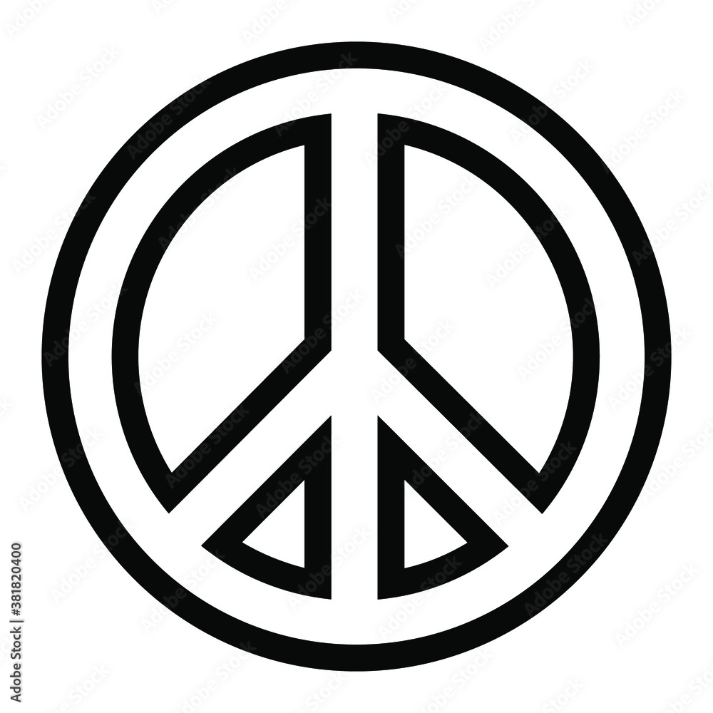 Fototapeta Peace sign vector.