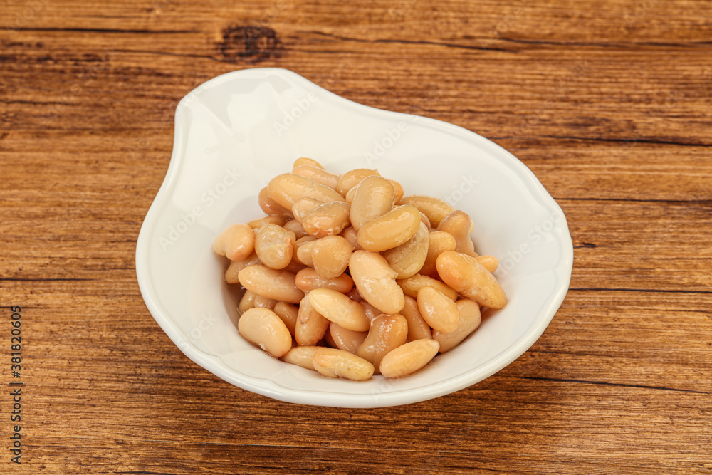 White beans kidney in the bowl White beans kidney in the bowl