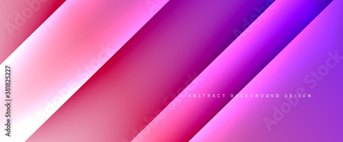 Fluid gradients with dynamic diagonal lines abstract background. Bright colors with dynamic light and shadow effects. Vector wallpaper or poster