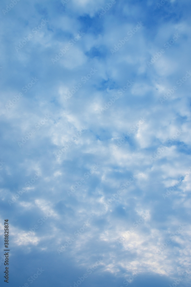 White cloud on blue sky, Summer background White cloud on blue sky, Summer background