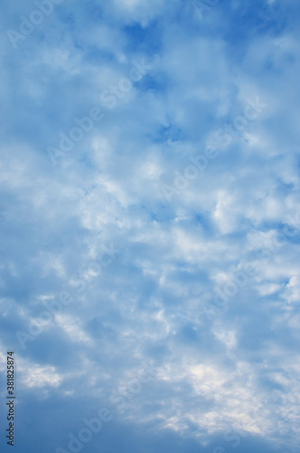 White cloud on blue sky, Summer background