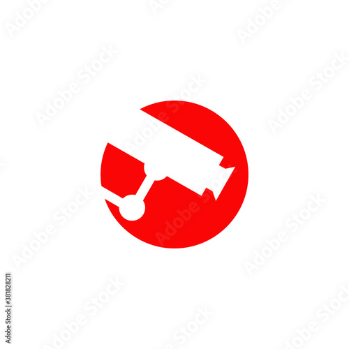 CCTV camera logo design template