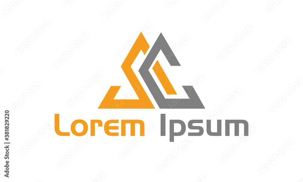 SC Initial letter text logo design SC Initial letter text logo design