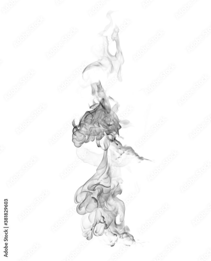 Smoke on a white background Smoke on a white background
