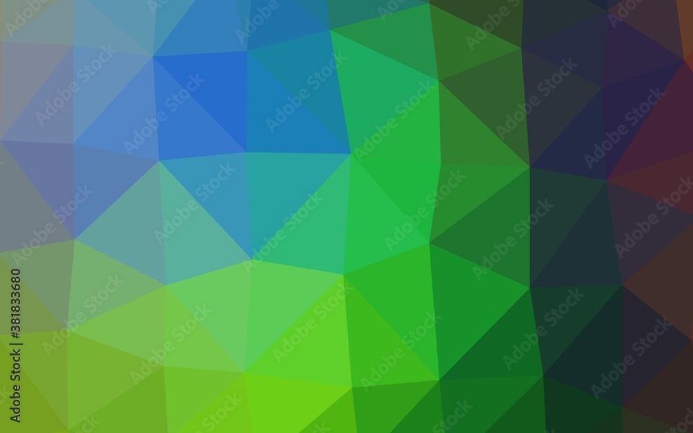 Fototapeta premium Light Multicolor, Rainbow vector polygonal pattern. Colorful illustration in abstract style with gradient. Polygonal design for your web site.