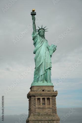 Full body front of the Statue of Liberty