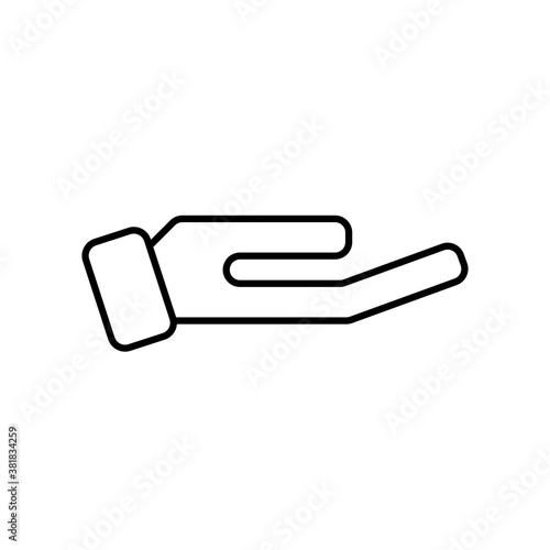 Give alms icon flat design