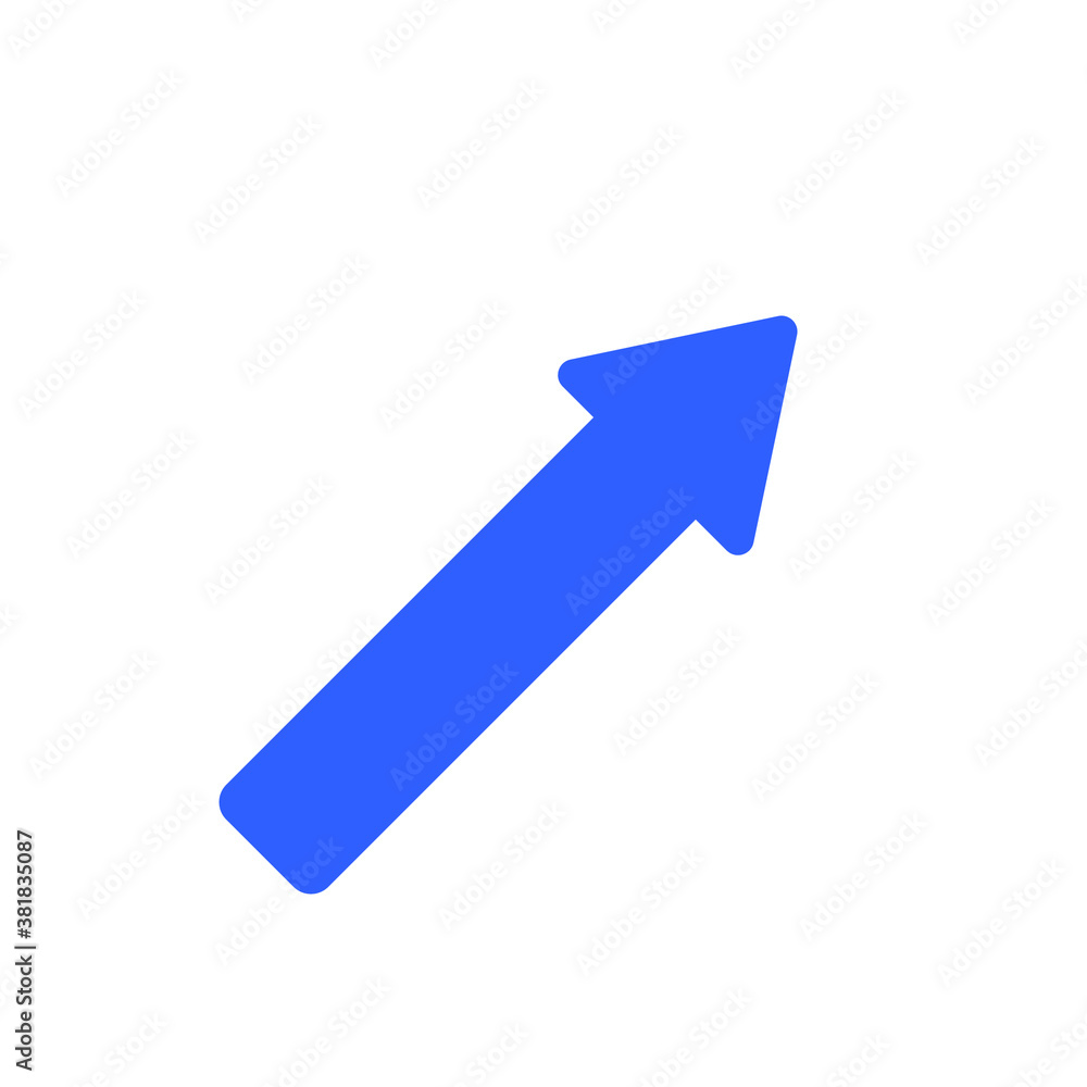 blue arrow isolated on white blue arrow isolated on white