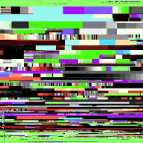 Abstract geometric pattern in low poly style. Glitch style. Vector image.