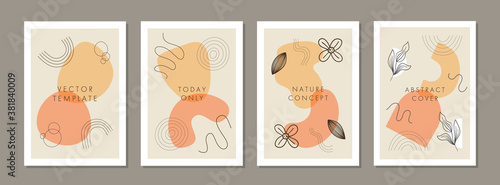 Set of abstract creative artistic templates. Universal cover Designs for Annual Report, Brochures, Flyers, Presentations, Leaflet, Magazine.