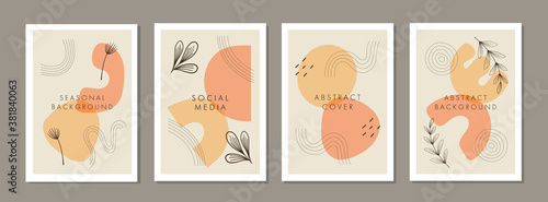 Set of abstract creative artistic templates. Universal cover Designs for Annual Report, Brochures, Flyers, Presentations, Leaflet, Magazine.