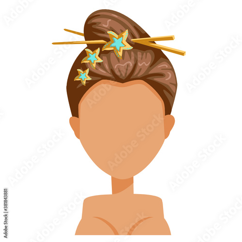 hair accessories for women. beautiful hairstyle fashion for assortment.