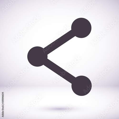 Connections vector icon. Vector illustration style is flat iconic symbol vector icon, gray color, transparent background. Designed for web and software vector icon