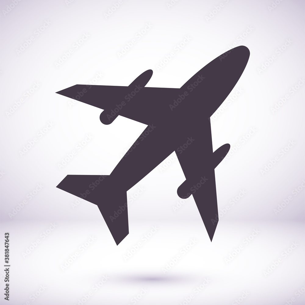Airplane Icon. Airplane Vector, Sign and Symbol for Design, Presentation, Website or Apps Elements. Airplane Icon. Airplane Vector, Sign and Symbol for Design, Presentation, Website or Apps Elements.