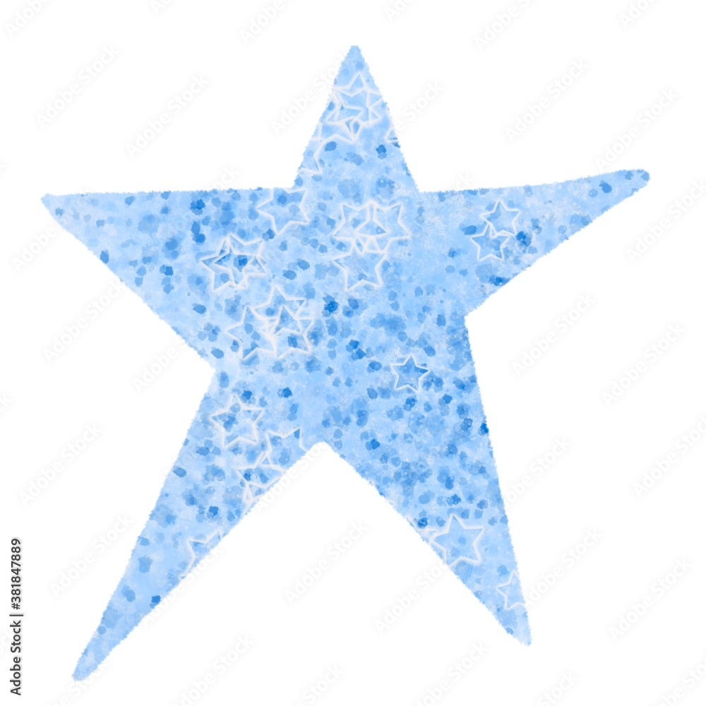 Obraz premium Decorate handmade drawing textures stars collections elements