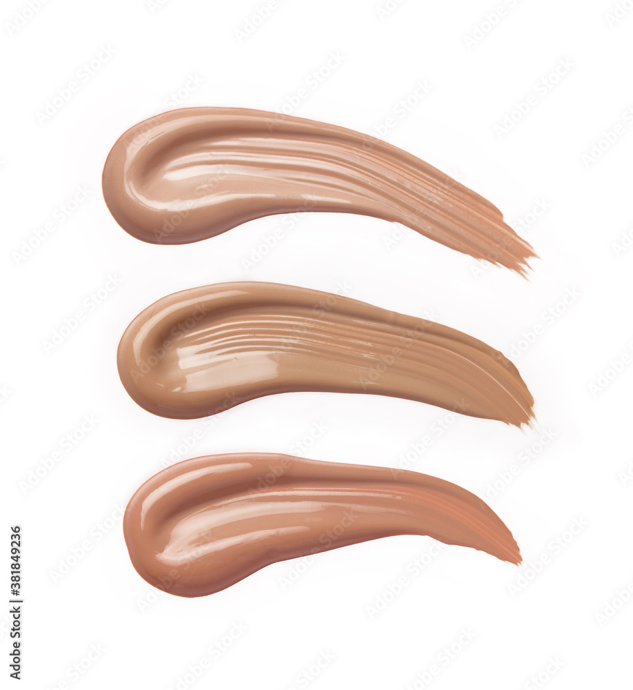 Liquid foundation isolated on white Liquid foundation isolated on white