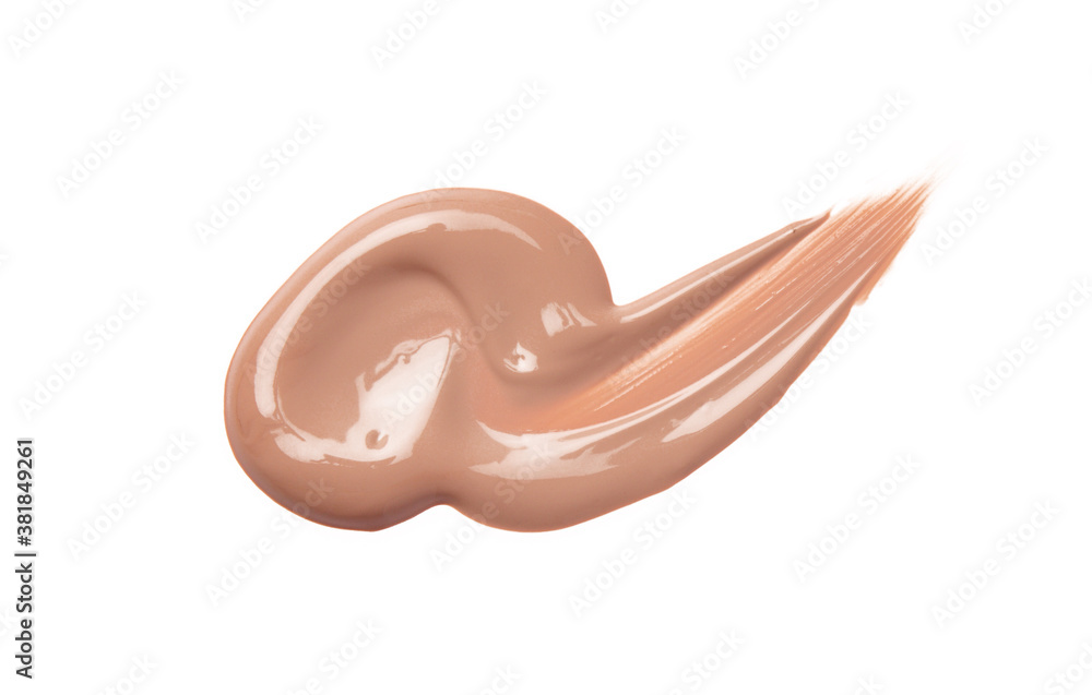 Liquid foundation isolated on white Liquid foundation isolated on white