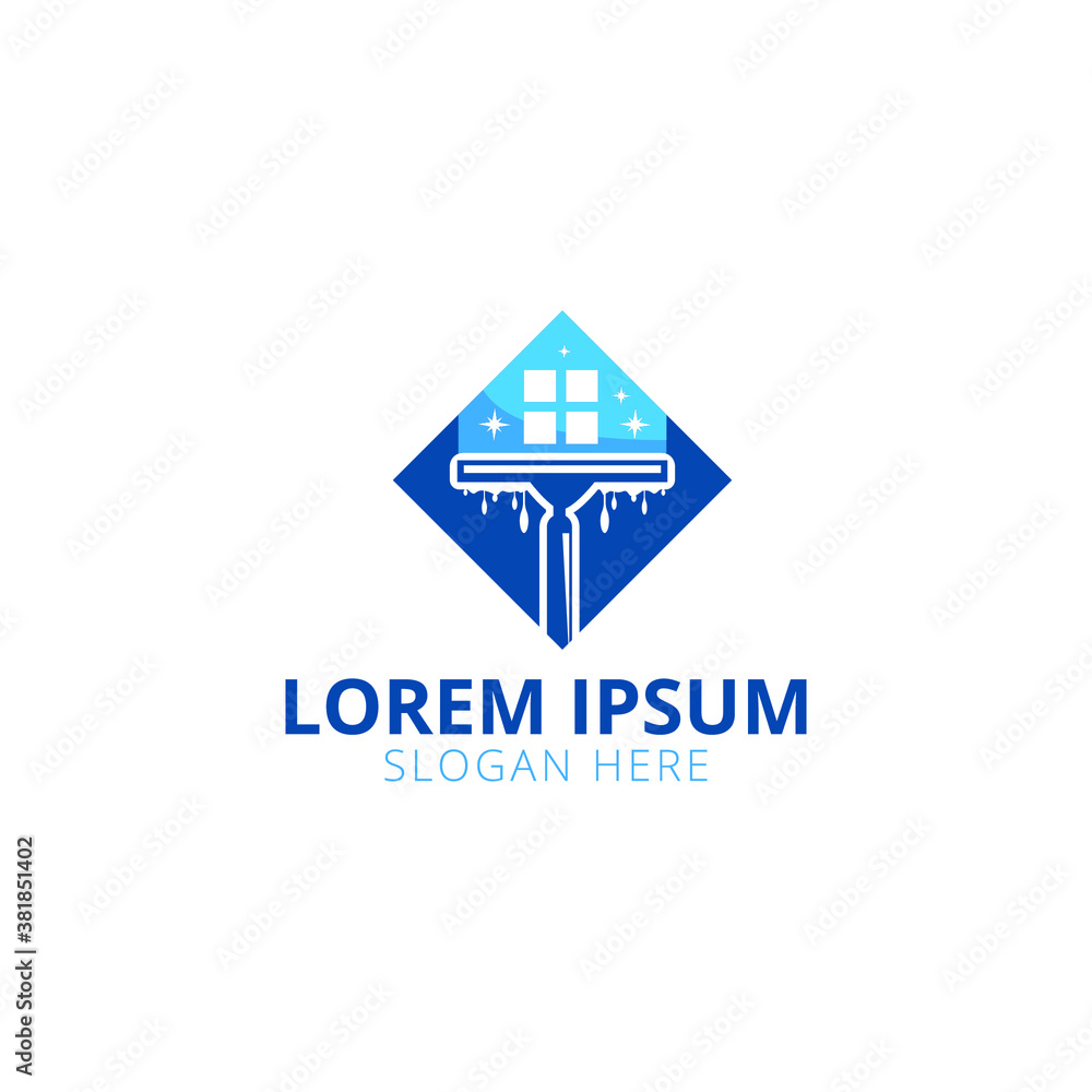 Creative And Unique Home or Window Clean And Painting Logo Creative And Unique Home or Window Clean And Painting Logo