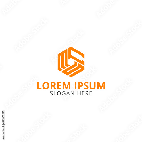 Creative And Unique MCS Letter Logo Design Template
