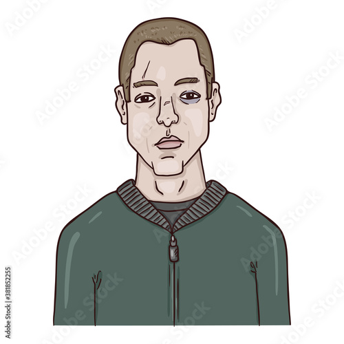 Vector Cartoon Character - Football Hooligan