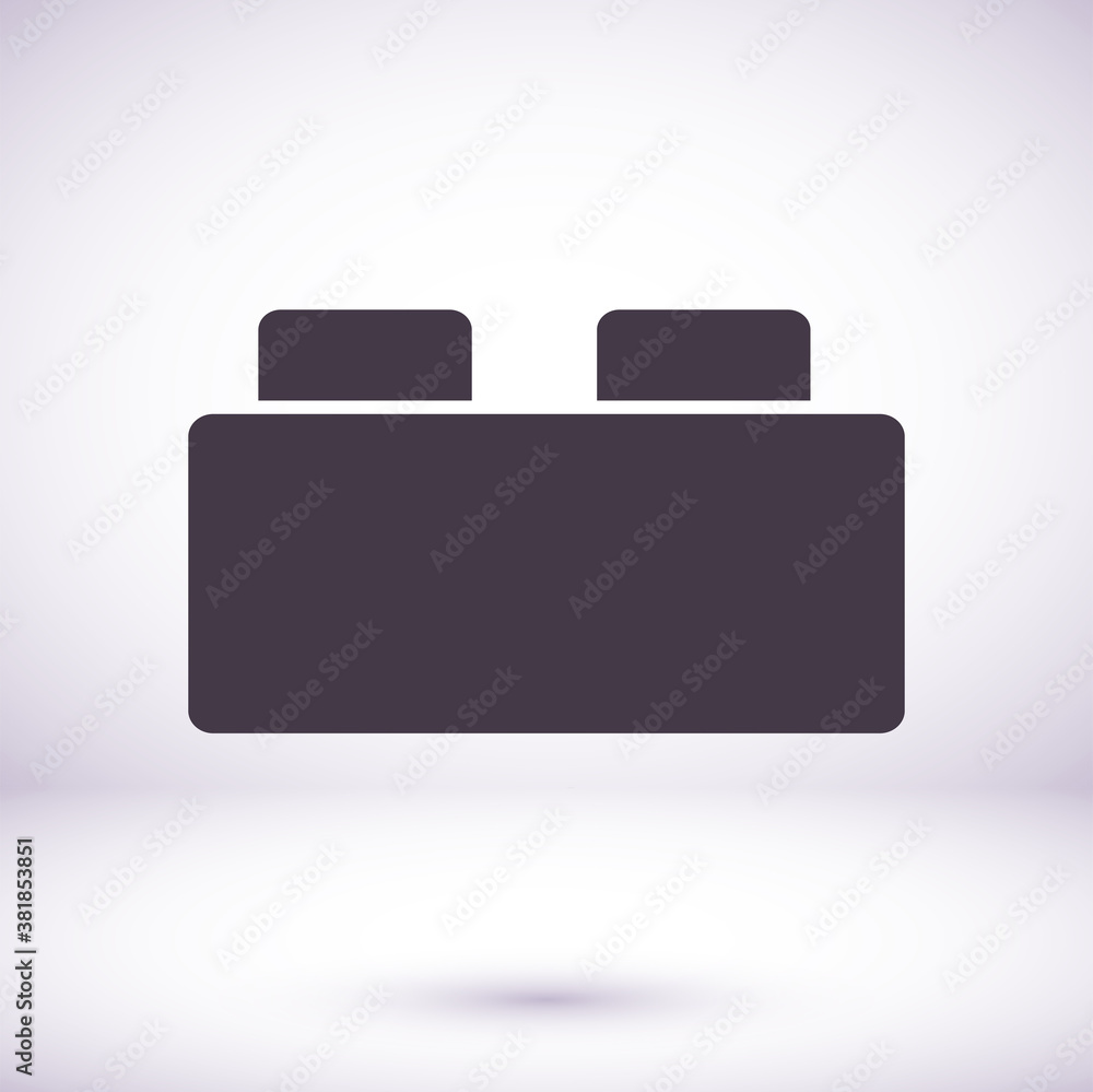 Building block icon. Thin line flat vector related icon for web and mobile applications. It can be used as - logo, pictogram, icon, infographic element Building block icon. Thin line flat vector related icon for web and mobile applications. It can be used as - logo, pictogram, icon, infographic element