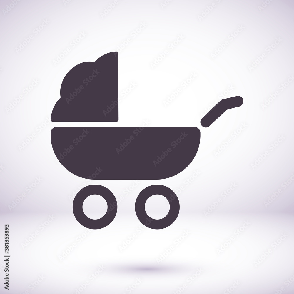 Baby, carriage, buggy, pram, vector icon stroller, wheel vector icon. vector icon illustration, flat design. vector icon Baby, carriage, buggy, pram, vector icon stroller, wheel vector icon. vector icon illustration, flat design. vector icon