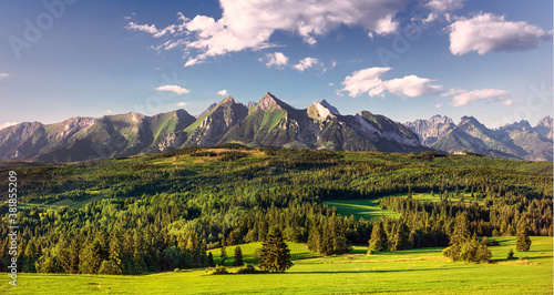 High Tatras (Belianske Tatry) mountains national park in Slovakia