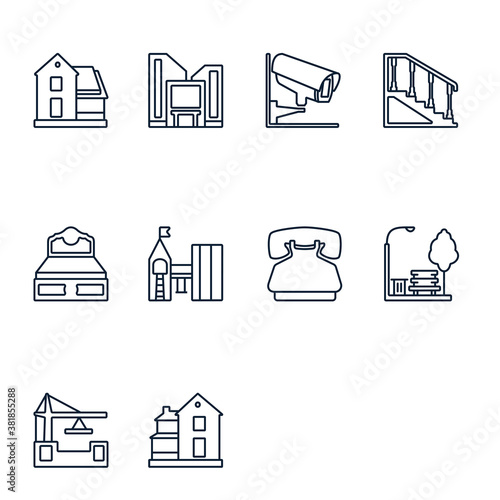 A set of building 1 icons