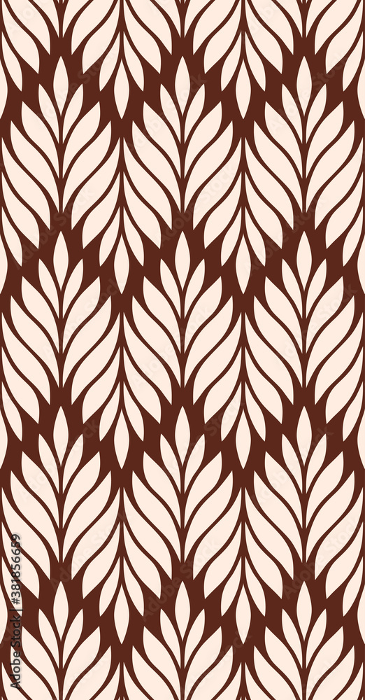 Vector geometric seamless pattern. Modern stylish floral background with leaves. Vector geometric seamless pattern. Modern stylish floral background with leaves.