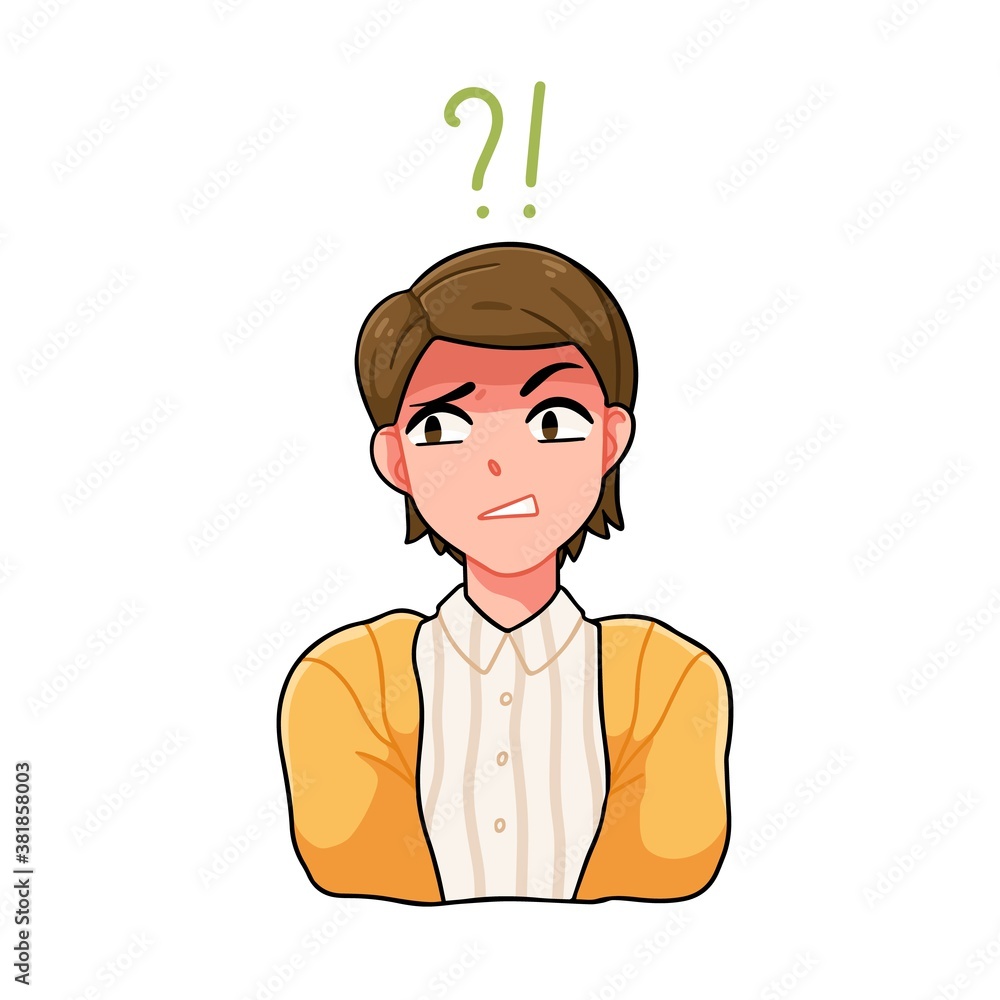 Premium Vector  Anime boy avatar