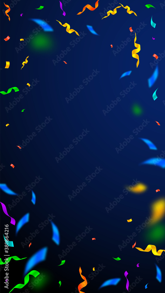 Streamers and confetti. Colorful streamers tinsel Streamers and confetti. Colorful streamers tinsel