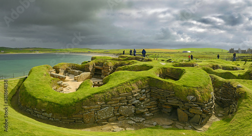 Skara Brae was inhabited for several centuries – Part of the Heart of Neolithic Orkney – UNESCO World Heritage Site, Scotland, UK photo