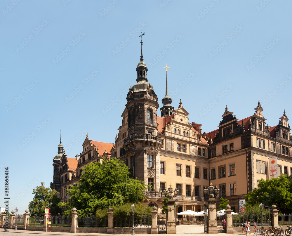 Dresden Castle, Germany. Summer time