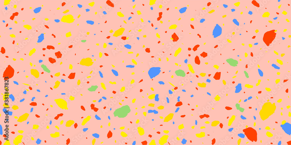 terrazzo floor texture seamless pattern. Abstract design texture for print. Geometric vector shape. Retro art. stone repeat wallpaper. Marble rock tile. terrazzo floor texture seamless pattern. Abstract design texture for print. Geometric vector shape. Retro art. stone repeat wallpaper. Marble rock tile.