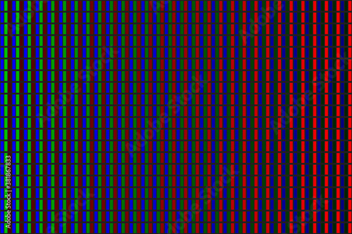 led screen texture. lcd panel pattern. RGB Screen dots seamless pattern. Analog display television. Vector