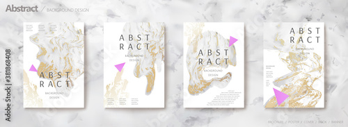 Natural luxury marble effect flyer