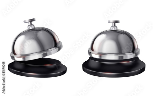 Service bell in 3d illustration
