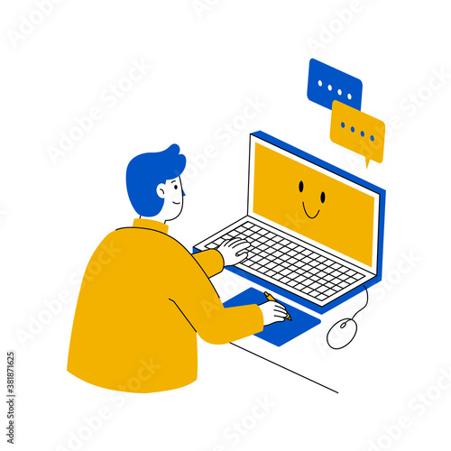Working and video conferencing