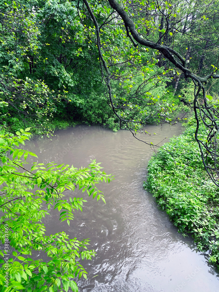 Serebryanka river in Izmailovsky Park Serebryanka river in Izmailovsky Park