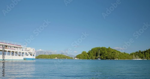 Bay of Nidri in Lefkas island photo