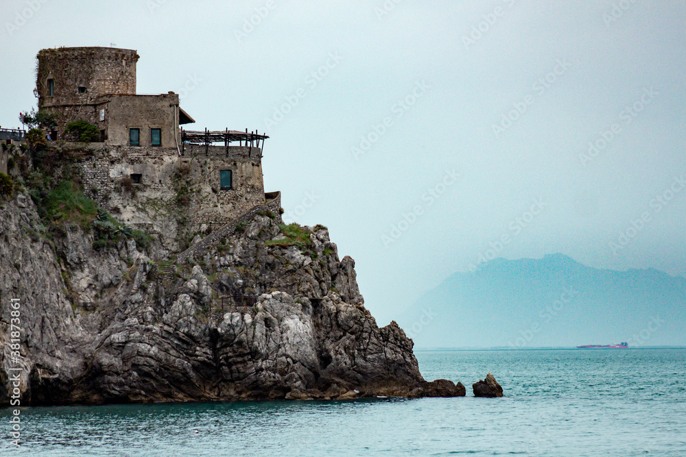 castle on the coast of the sea